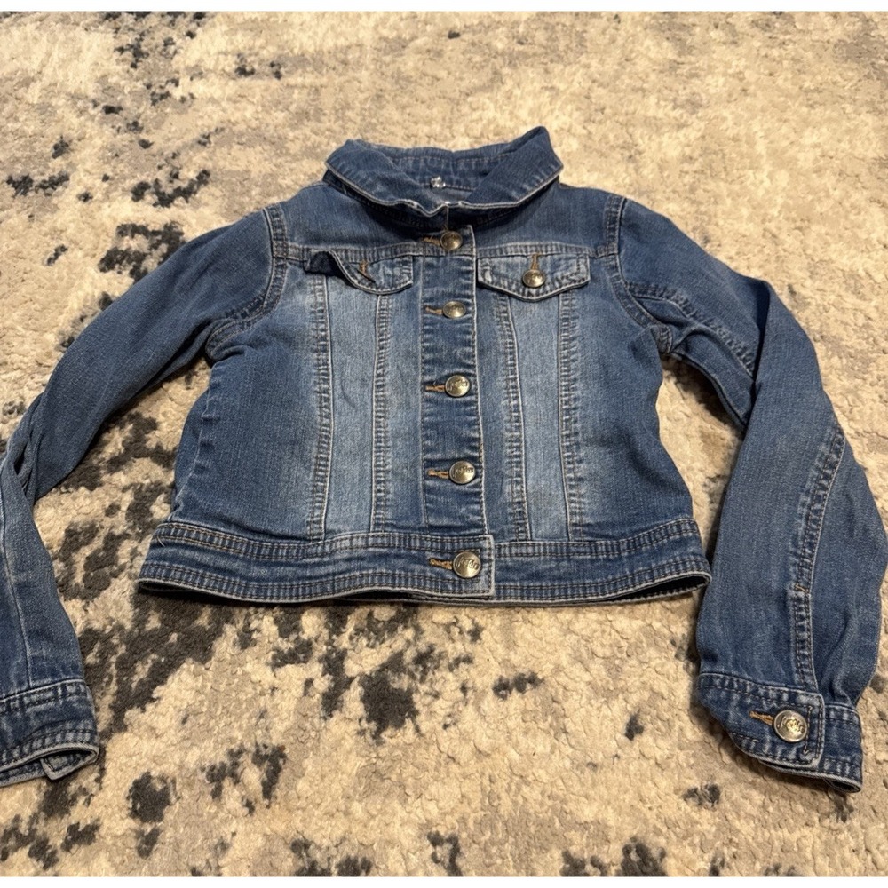 Justice Youth Girls Jean Denim Jacket Sz 6 / 7